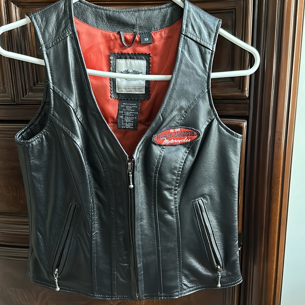 Harley Davidson leather vest